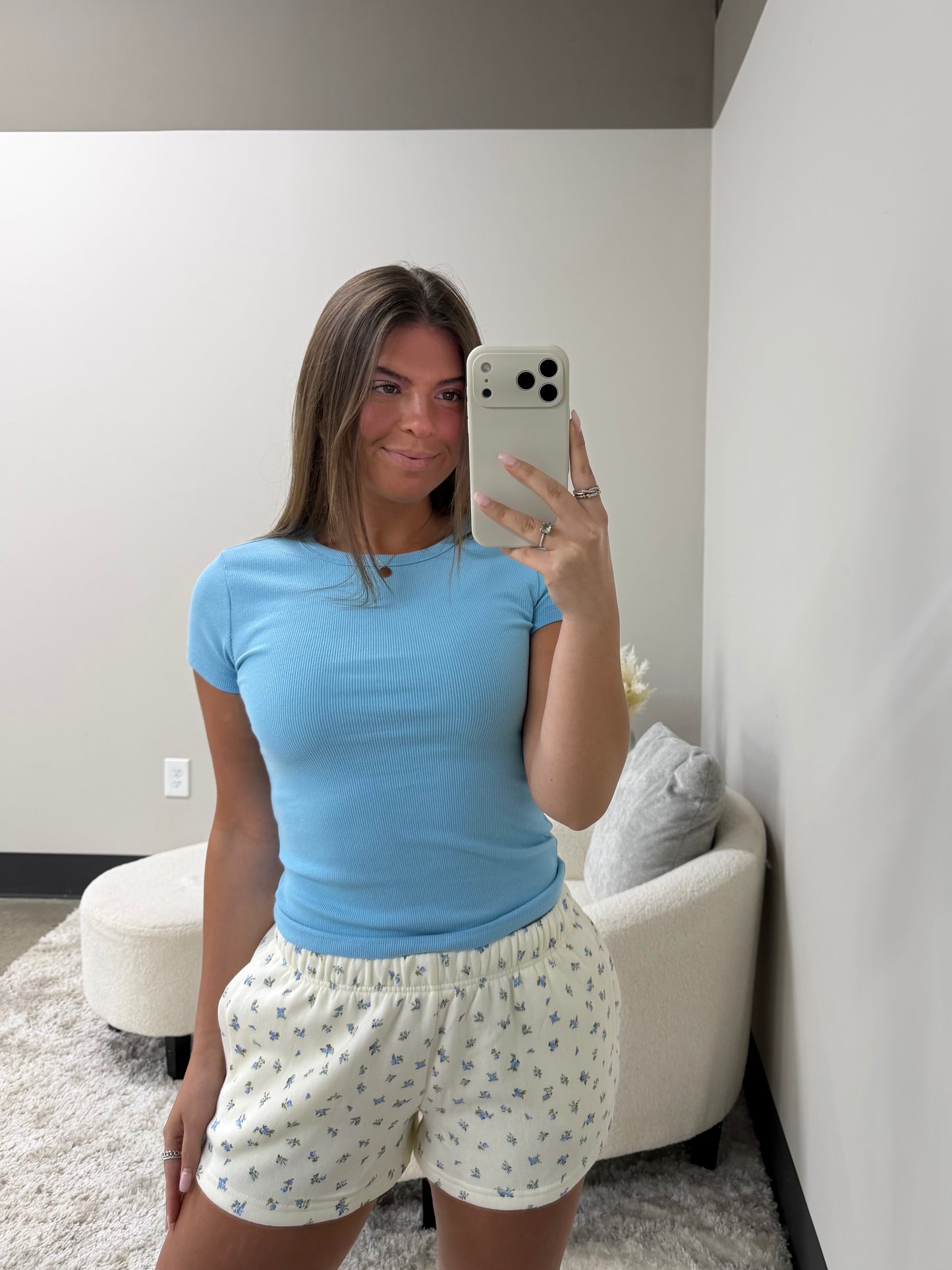 The Fleece Floral Shorts
