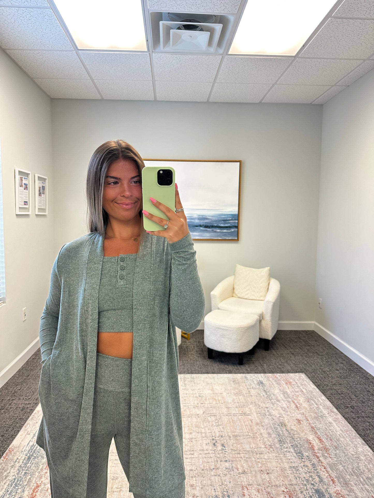 The Brushed Pocket Cardigan