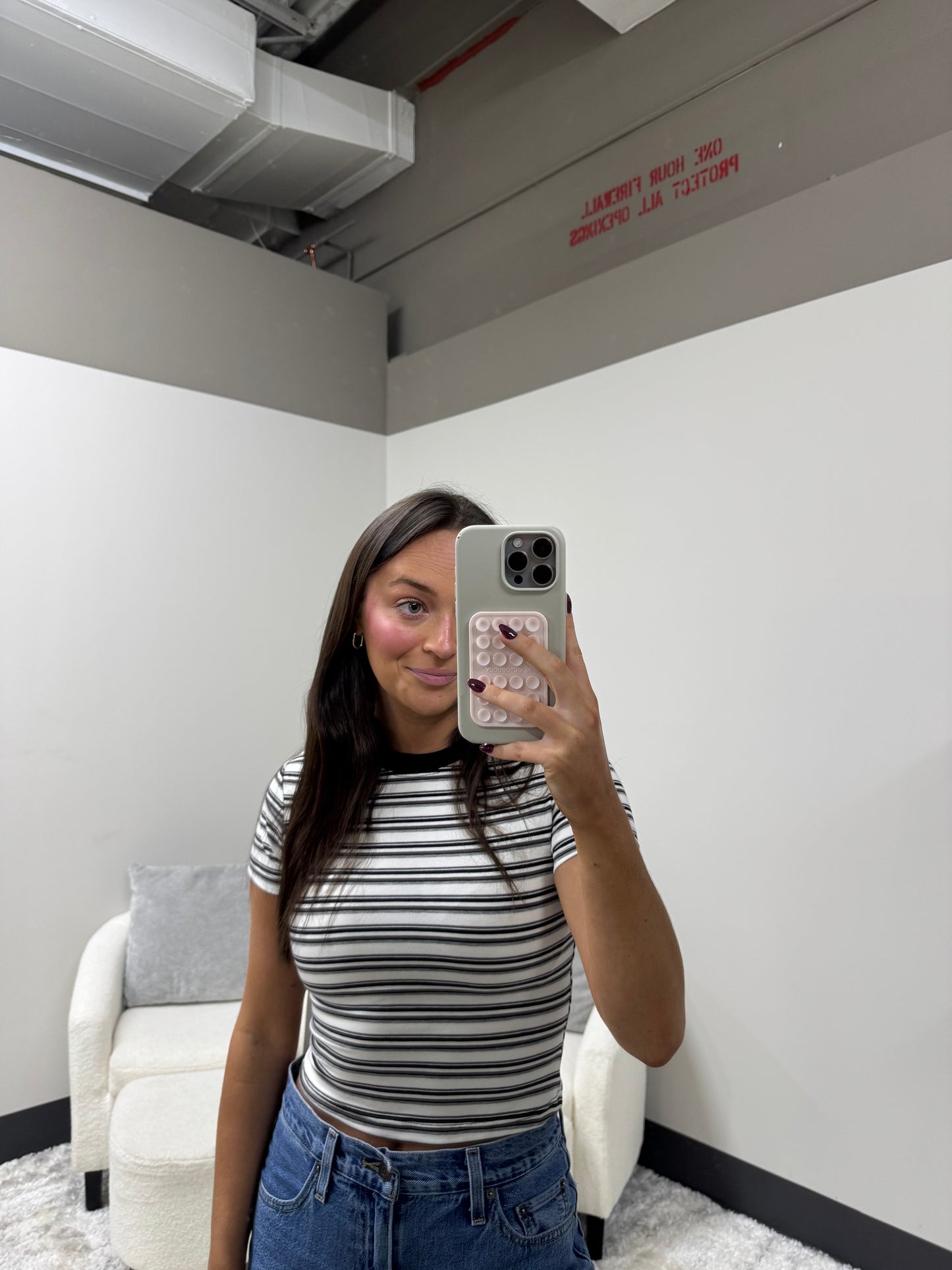 The Rayon Striped Baby Tee