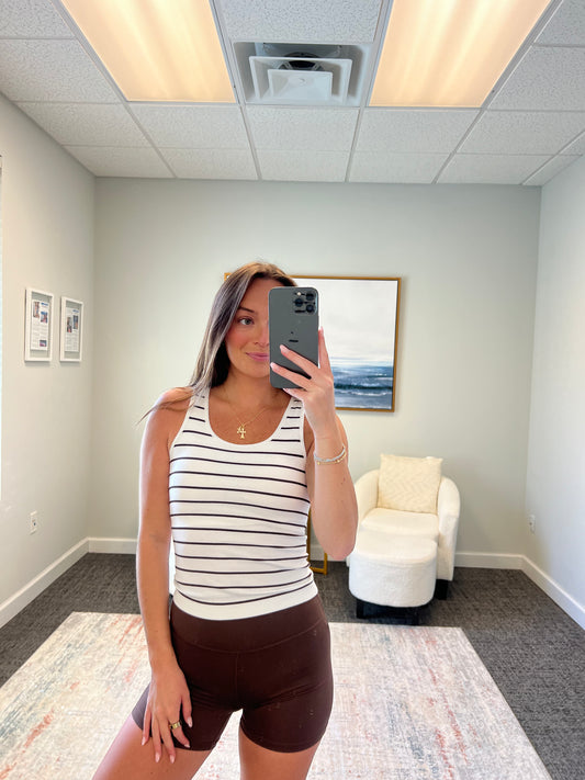The Striped Ribbed Tank