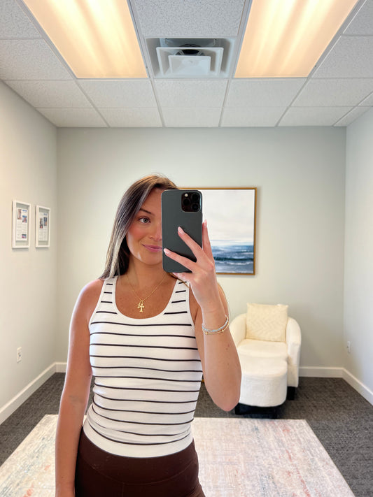 The Striped Ribbed Tank