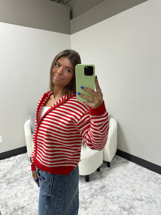 The Striped Coastal Zip-Up