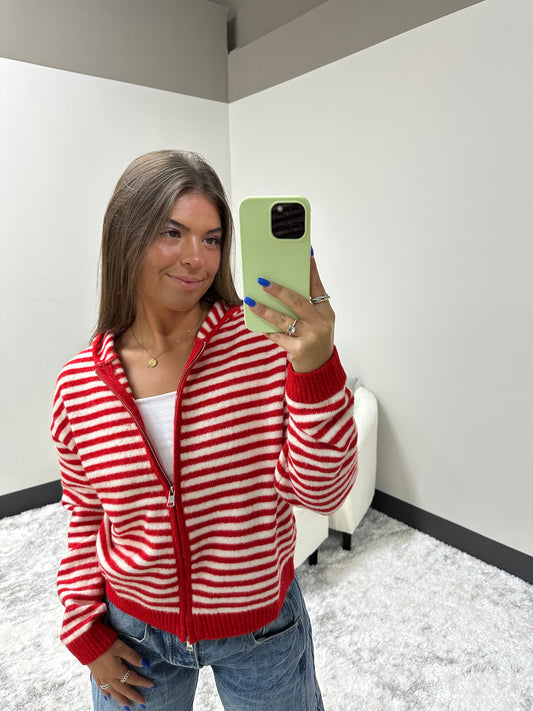 The Striped Coastal Zip-Up