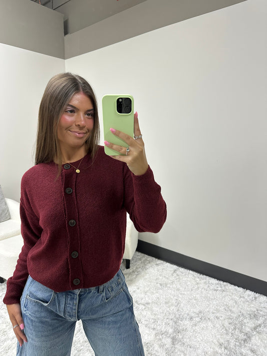 The Trim Button Cardigan
