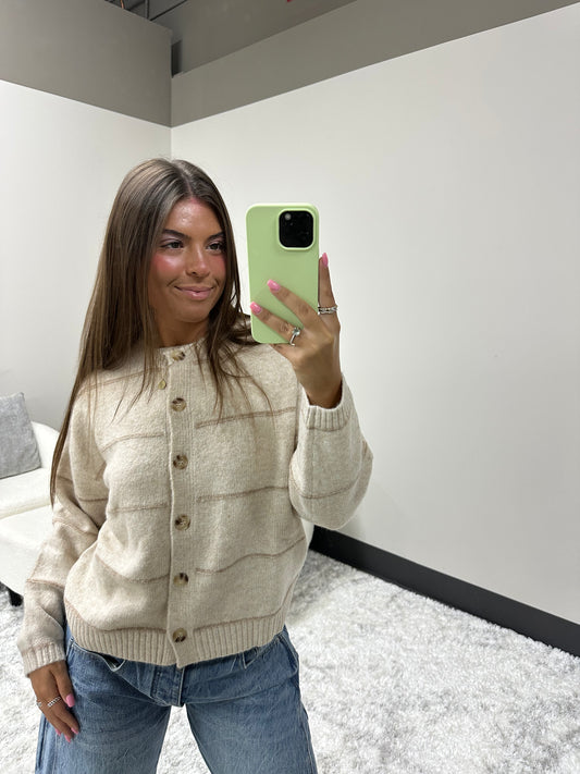 The Thin Striped Cardigan