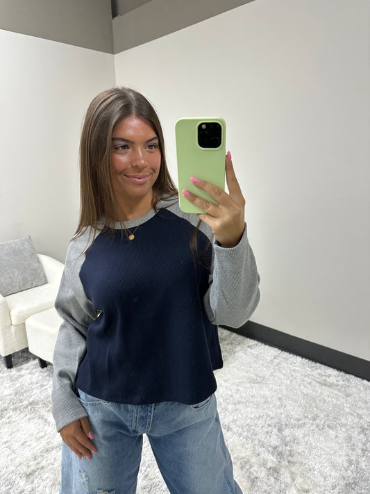 The Autumn Waffle Top