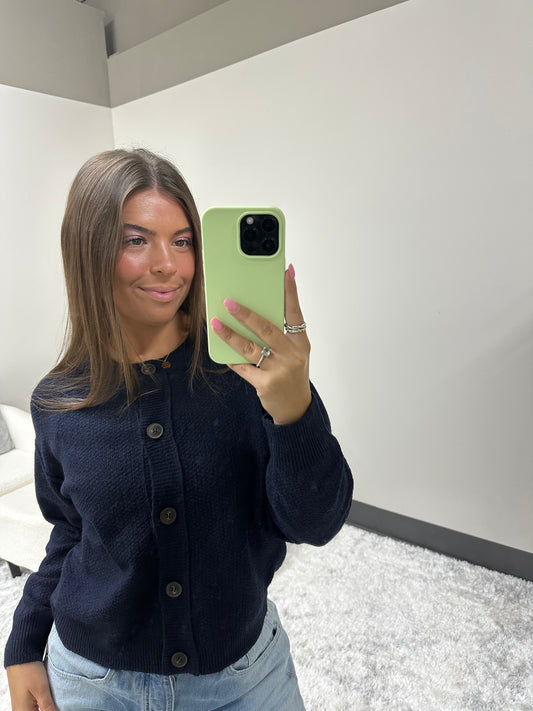 The Trim Button Cardigan