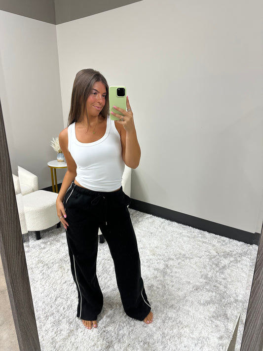 The Contrast Striped Sweats