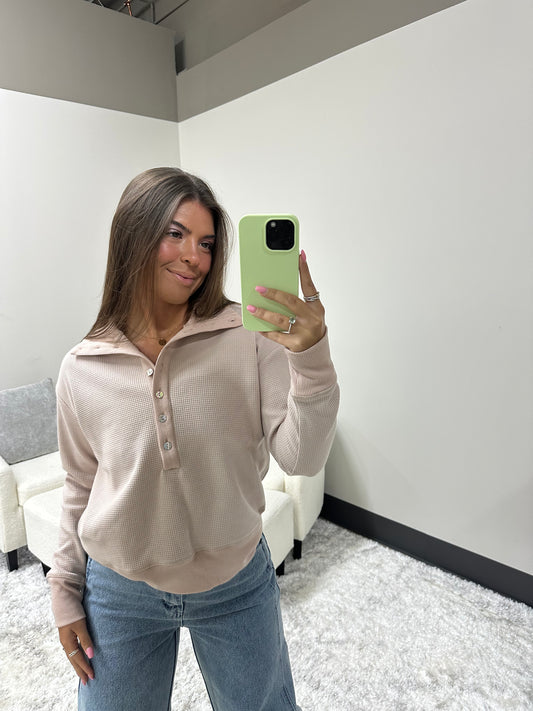 The Harbor Waffle Pullover