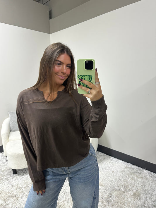 The Pima Slit Long Sleeve
