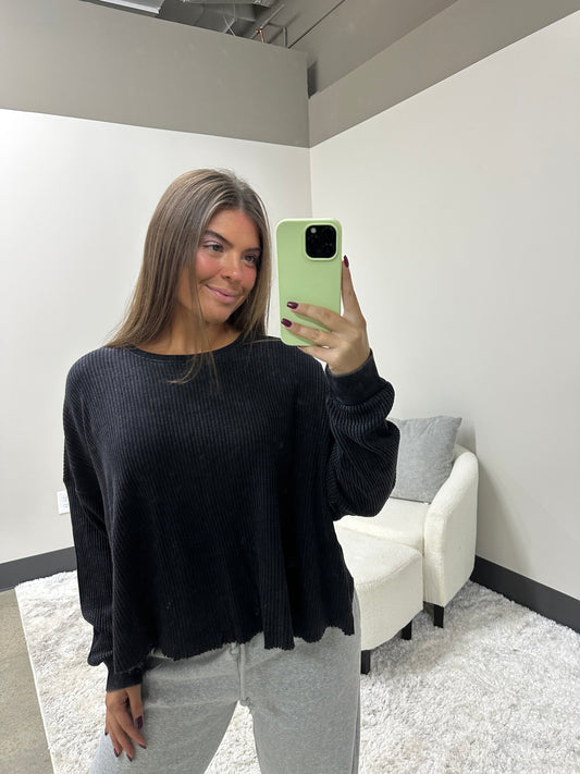 The Cut Out Waffle Top