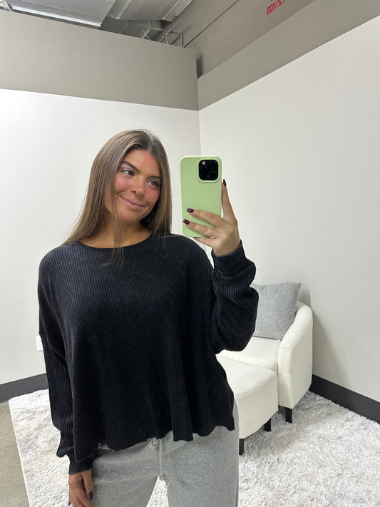The Cut Out Waffle Top