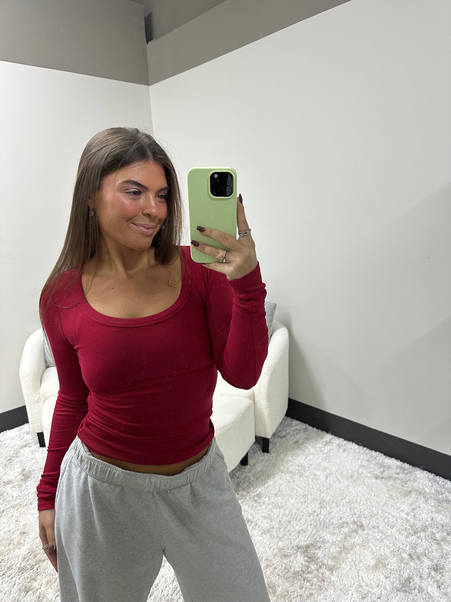 The Micro Ribbed Scoop Top