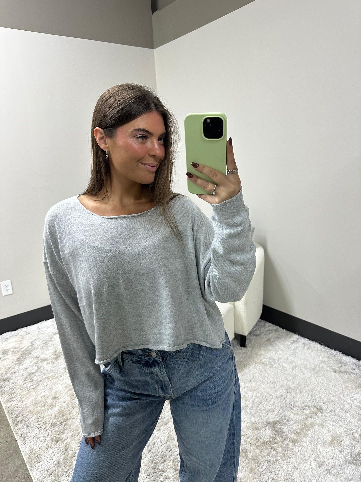The Knit Off Shoulder Top