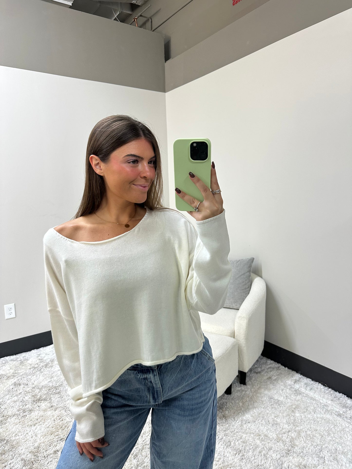 The Knit Off Shoulder Top