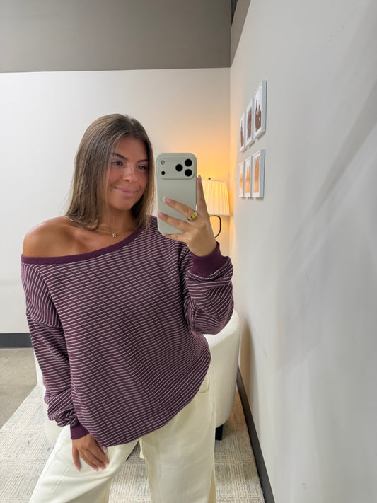 The Stella Striped Pullover