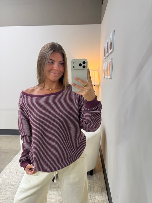 The Stella Striped Pullover