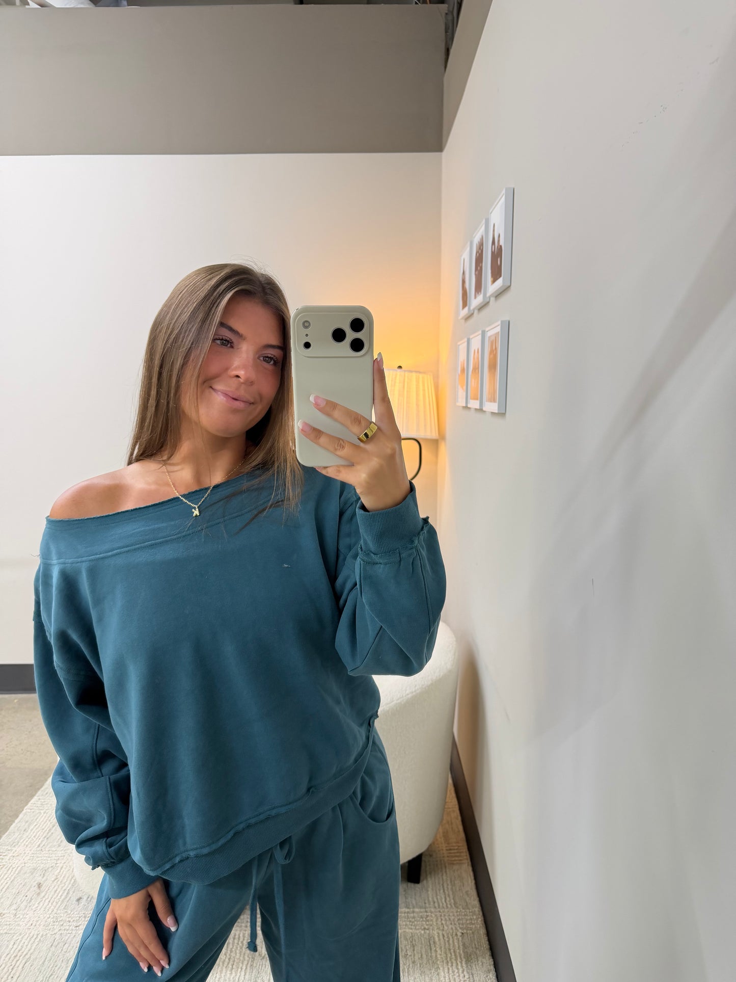 The Aspen Off Shoulder Sweatshirt