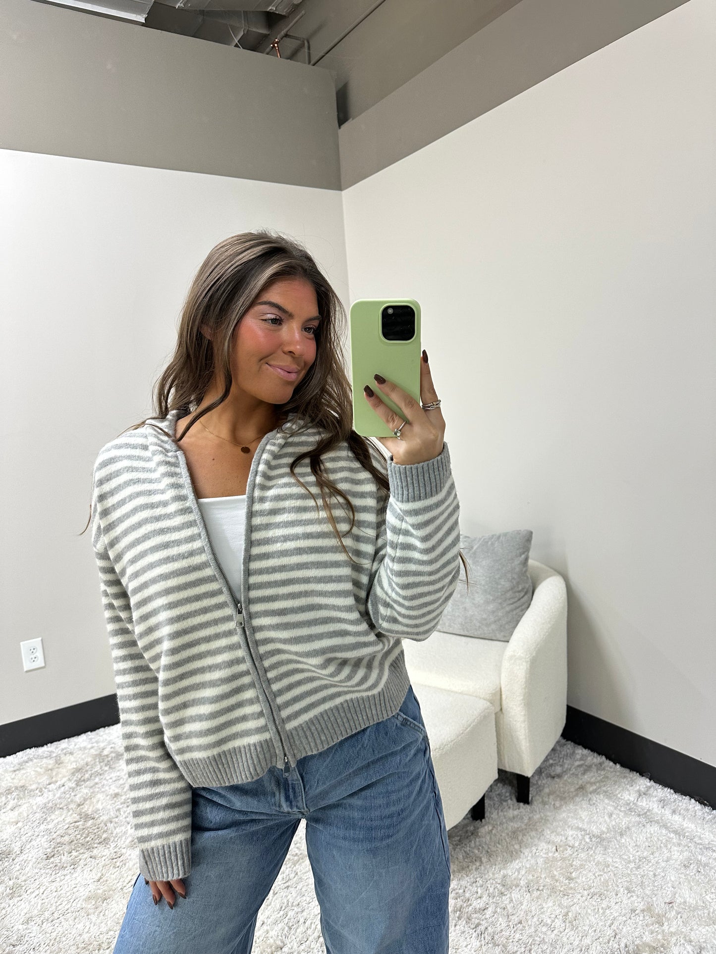 The Striped Coastal Zip-Up