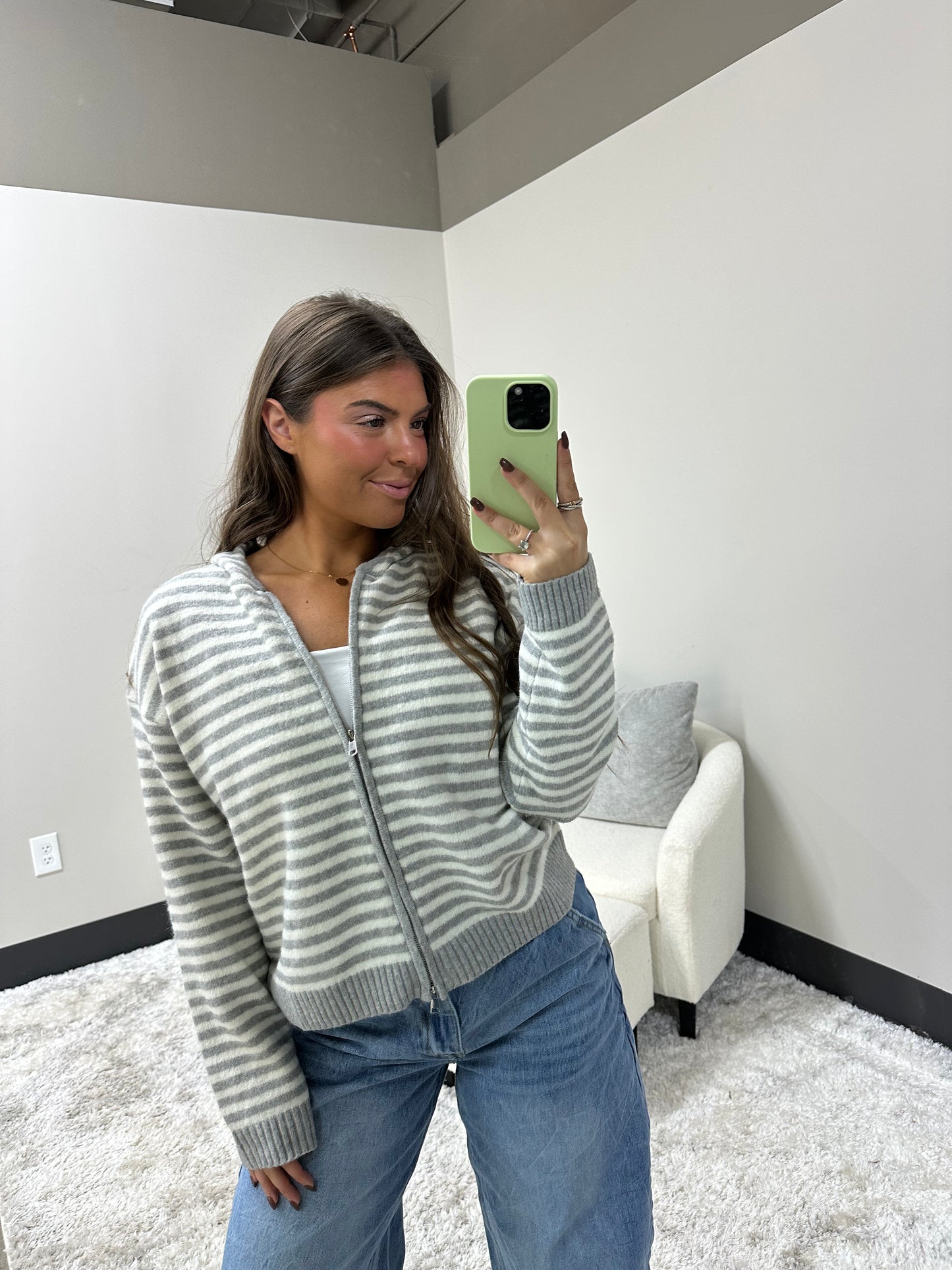 The Striped Coastal Zip-Up