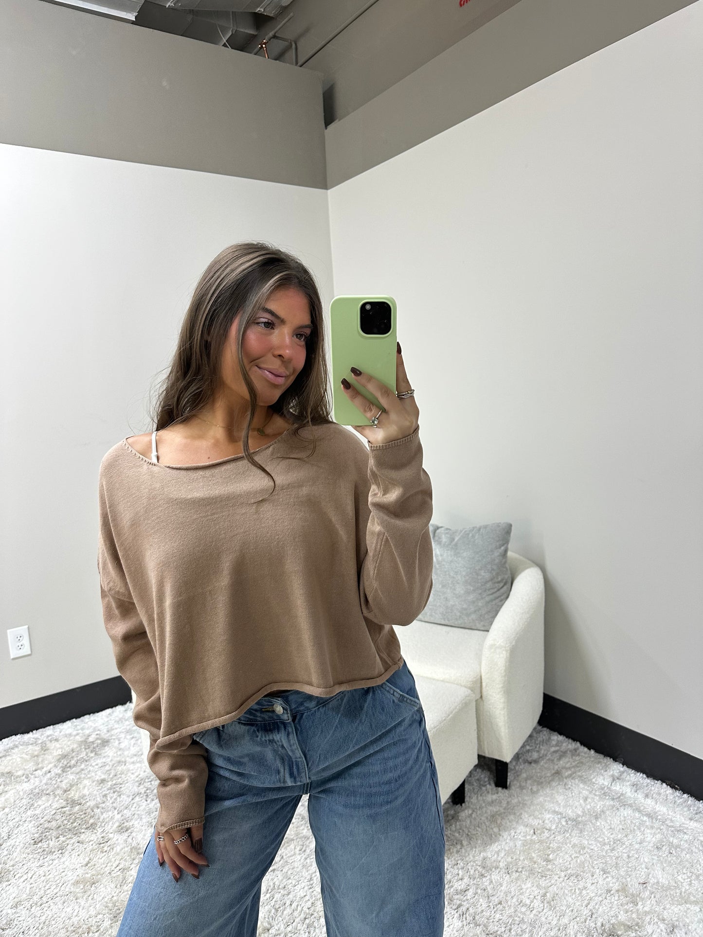 The Knit Off Shoulder Top