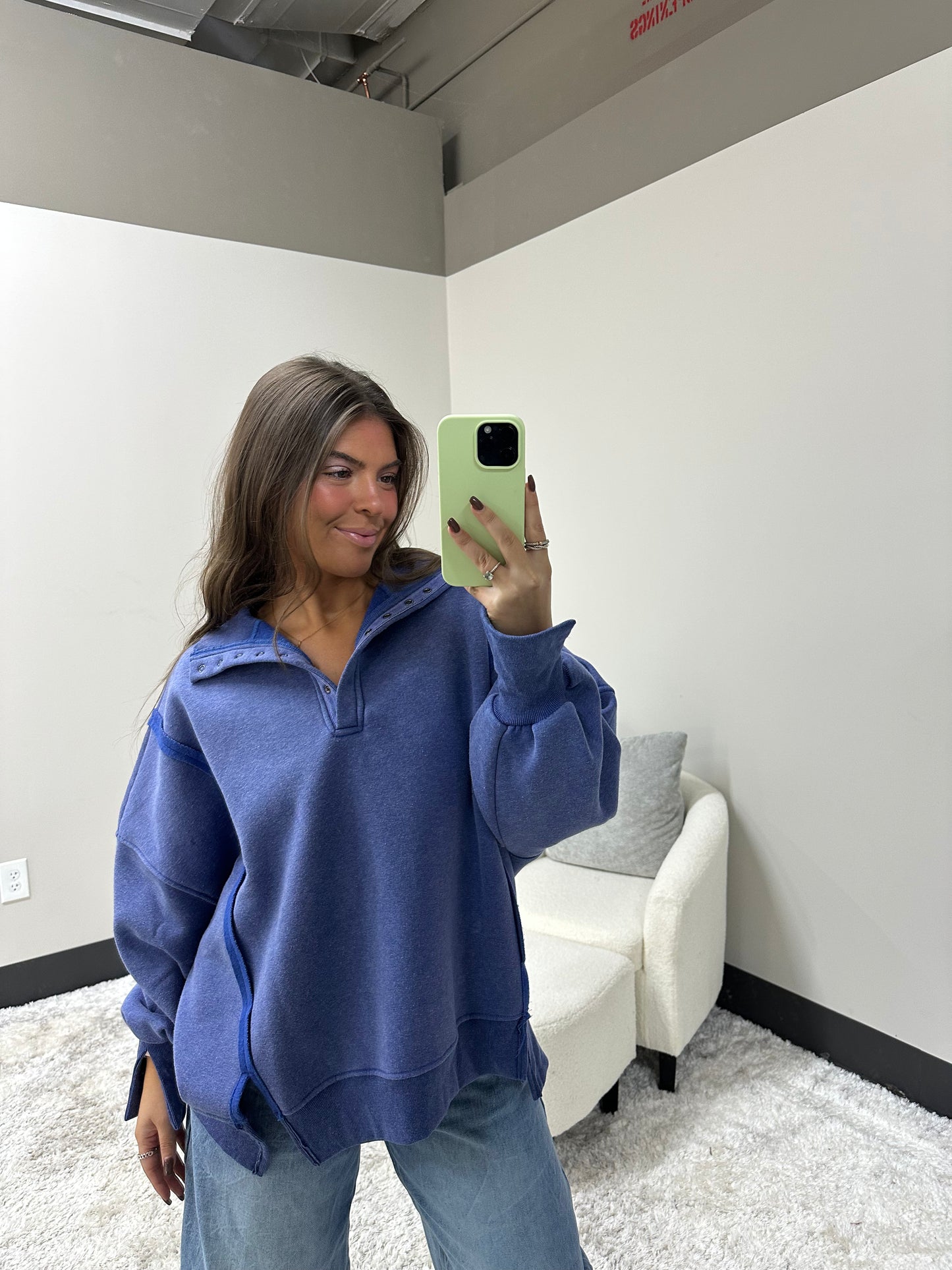 The Mineral Snap Sweatshirt