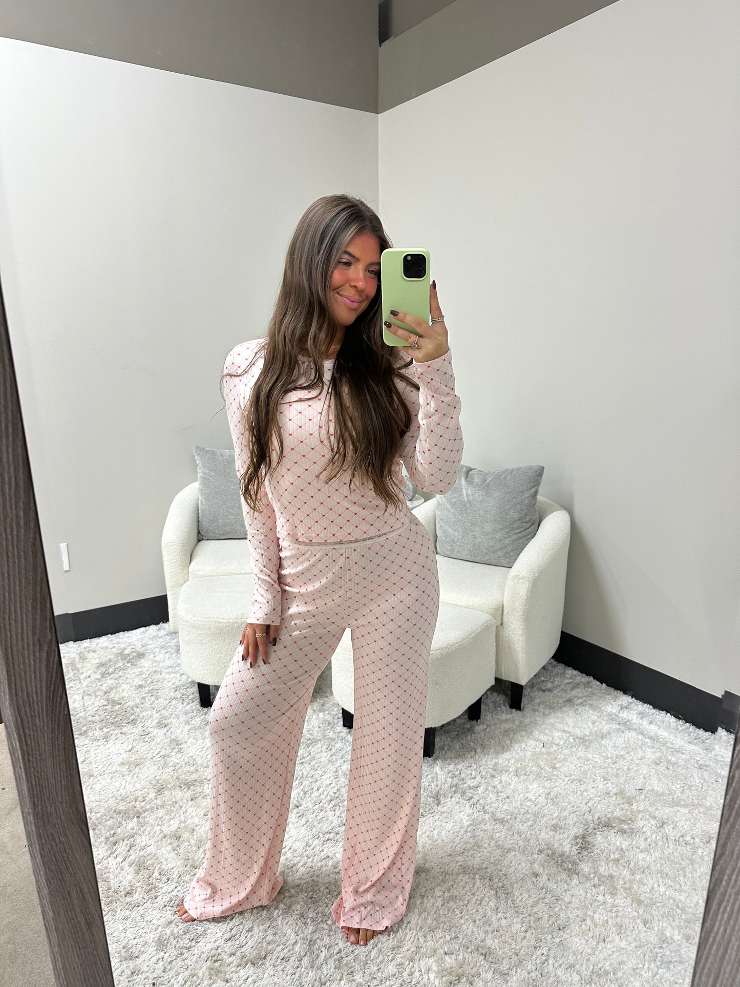 The Heart Pointelle Pajamas