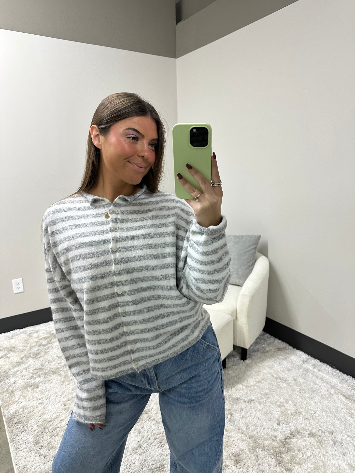 The Striped Coastal Cardigan