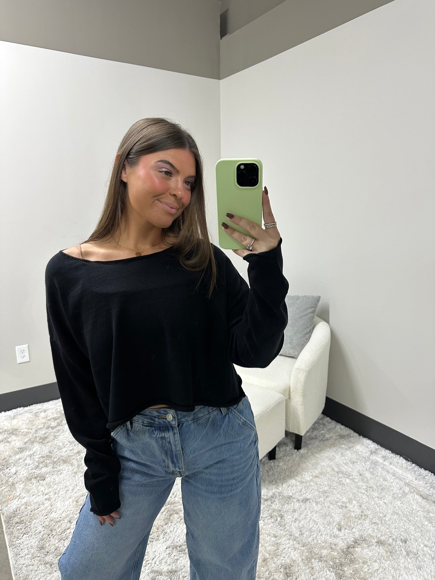 The Knit Off Shoulder Top