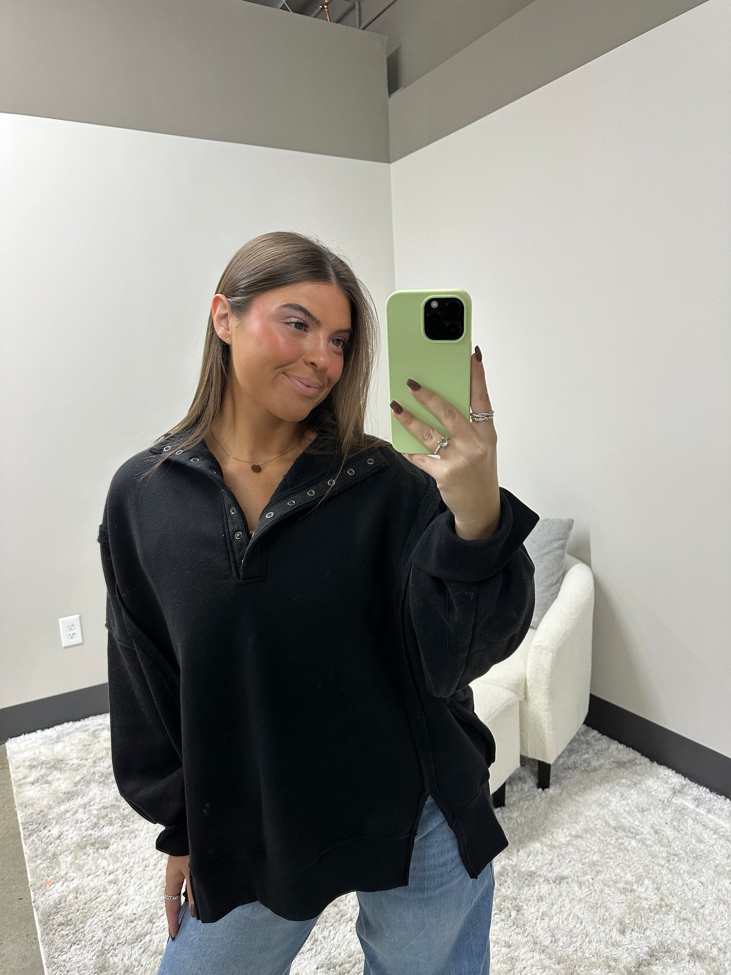 The Mineral Snap Sweatshirt