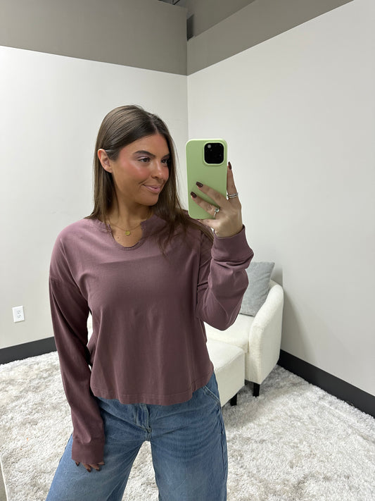 The Pima Slit Long Sleeve