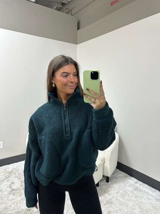 The Fluffy Sherpa Quarter Zip