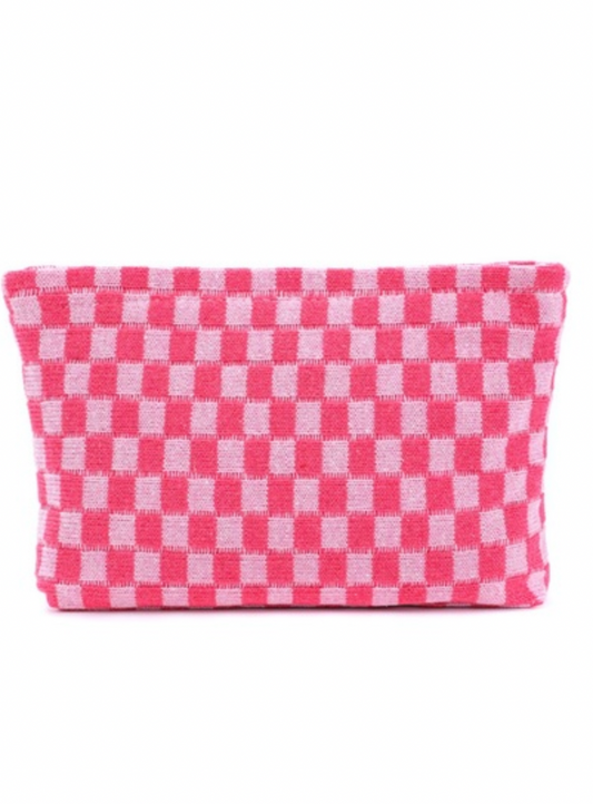 The Checkered Cosmetic Bag