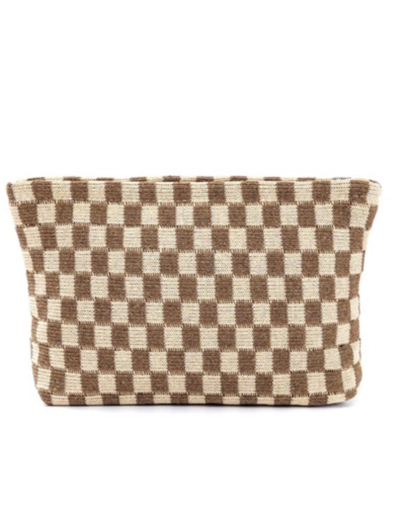 The Checkered Cosmetic Bag