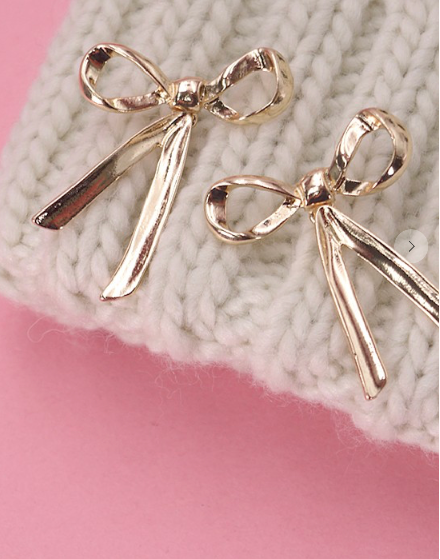 Bow Movable Earrings